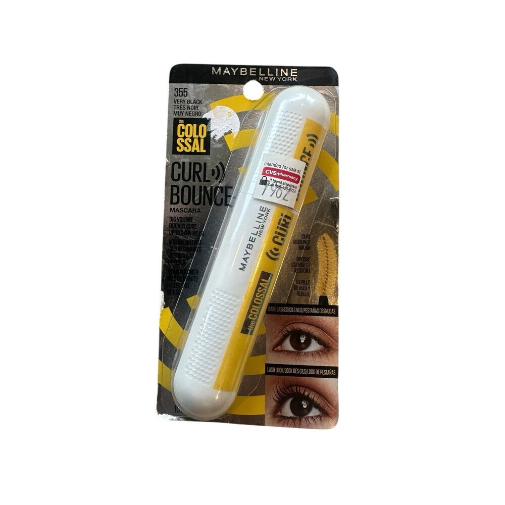 NEW Maybelline The Colossal # 355 Curl Bounce Mascara Big Volume Very Black